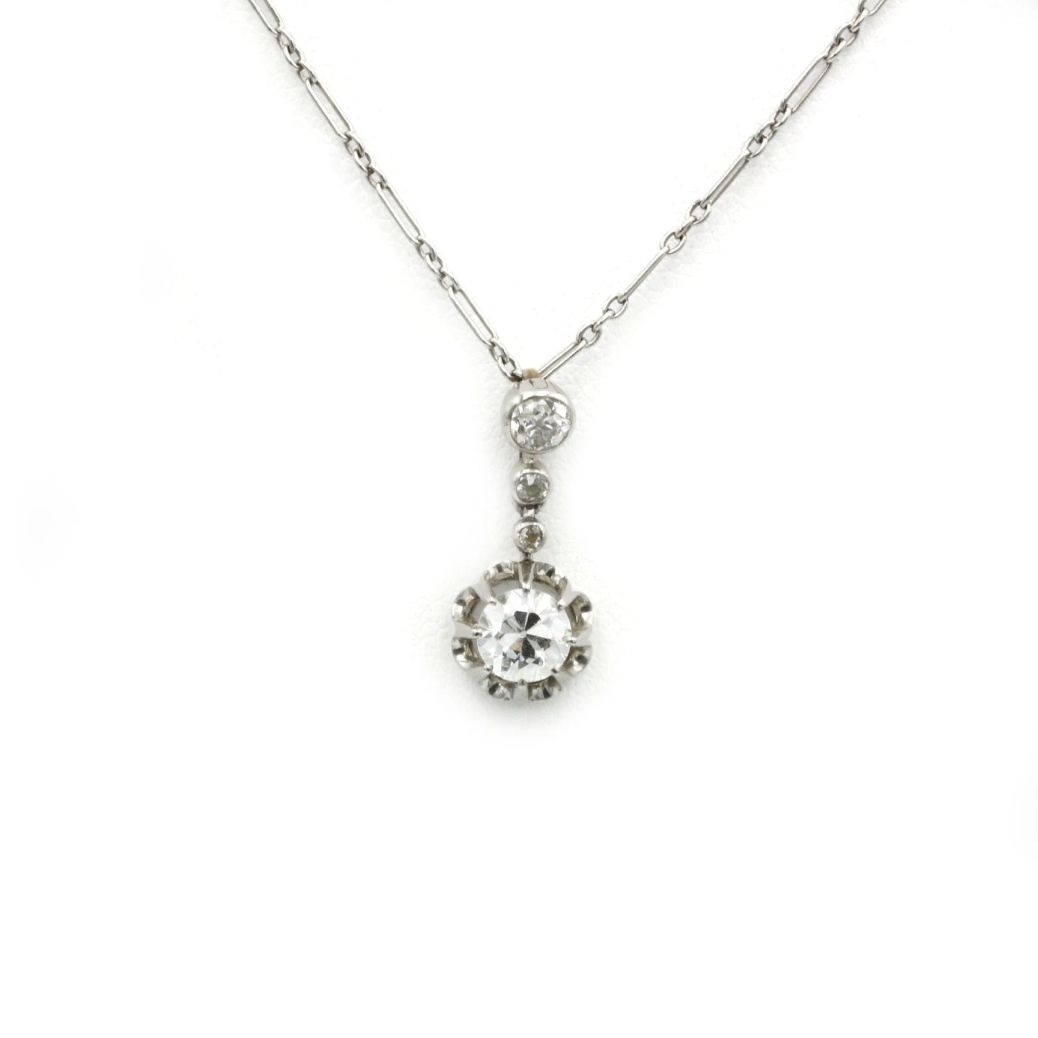 Collier - Or, Platine & Diamants