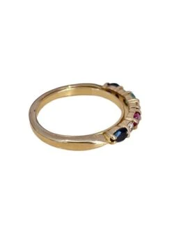 Bague Demi-alliance Américaine, En Or Jaune 18k -Castafiore Boutique mc Z9 rYsu7CV