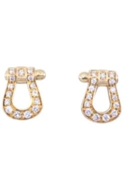 Boucles D'oreilles Fred "Force 10" En Or Jaune