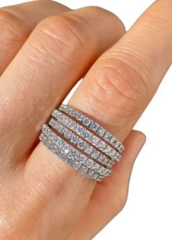Bague DE BEERS, En Or Blanc 18k Et Diamants. -Castafiore Boutique mc ZT29R5Yme