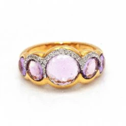 Bague En Or Rose Avec Améthyste -Castafiore Boutique mc akZvdfIlaJ