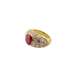 BAGUE JONC, RUBIS & DIAMANTS -Castafiore Boutique mc cRFx9bbO4A