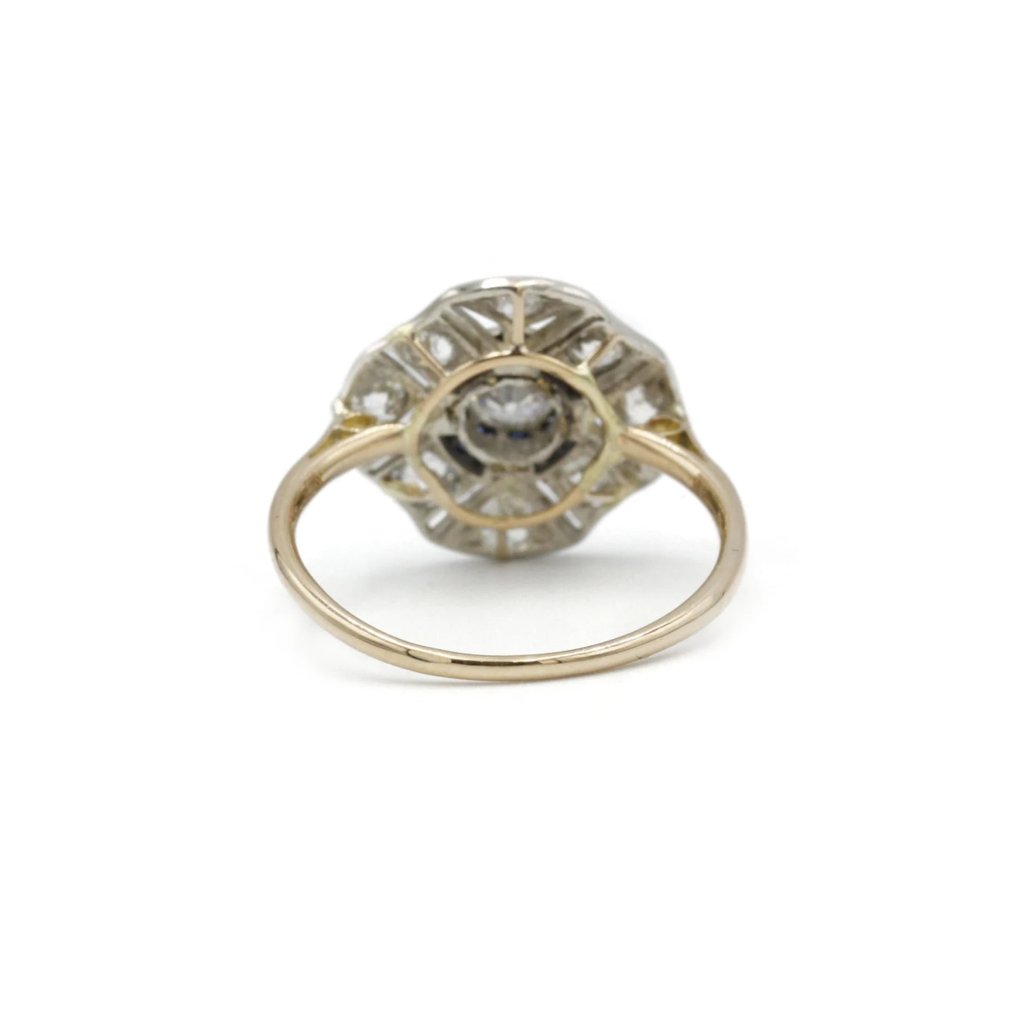 Bague - Or, Argent, Saphirs & Diamants 3 Bague - Or, Argent, Saphirs & Diamants – Image 3