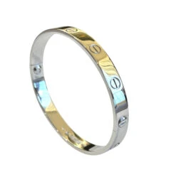 Bracelet Cartier "Love" En Or Blanc, Taille 17 -Castafiore Boutique mc dSr gYg7W