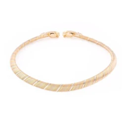 Collier Torque CARTIER "Têtes De Panthère" En 3 Ors -Castafiore Boutique mc eBcyu54qe