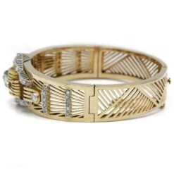 Bracelet TANK - Or, Platine & Diamants -Castafiore Boutique mc fVgcIcDwU