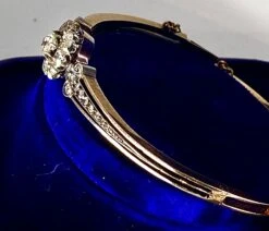 Bracelet En Or 18 Carats Et Argent ,serti De Diamants, époque Napoléon III -Castafiore Boutique mc fWUriPA9W