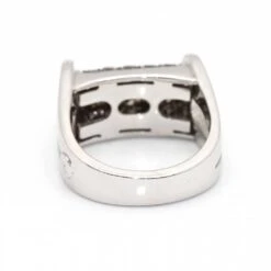 Bague En Or Blanc Et Diamants Champagne D'occasion 9 Bague En Or Blanc Et Diamants Champagne D'occasion -Castafiore Boutique mc fiaukD93u