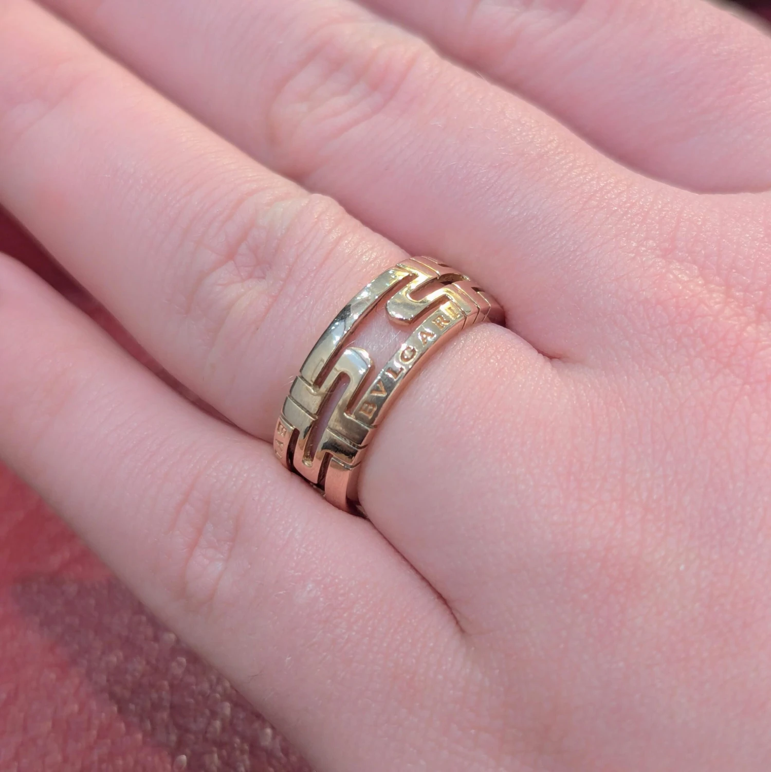 Bague Bulgari Parentesi Or Rose 3 Bague Bulgari Parentesi Or Rose – Image 3