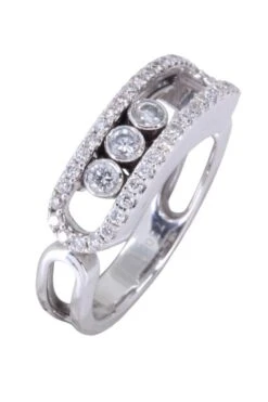 Bague MESSIKA "Classique Move Pavée" En Or Blanc -Castafiore Boutique mc ikeMujkaq