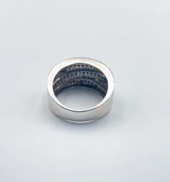 Bague Bandeau Diamants Blancs Et Noirs -Castafiore Boutique mc kY5ttH yD