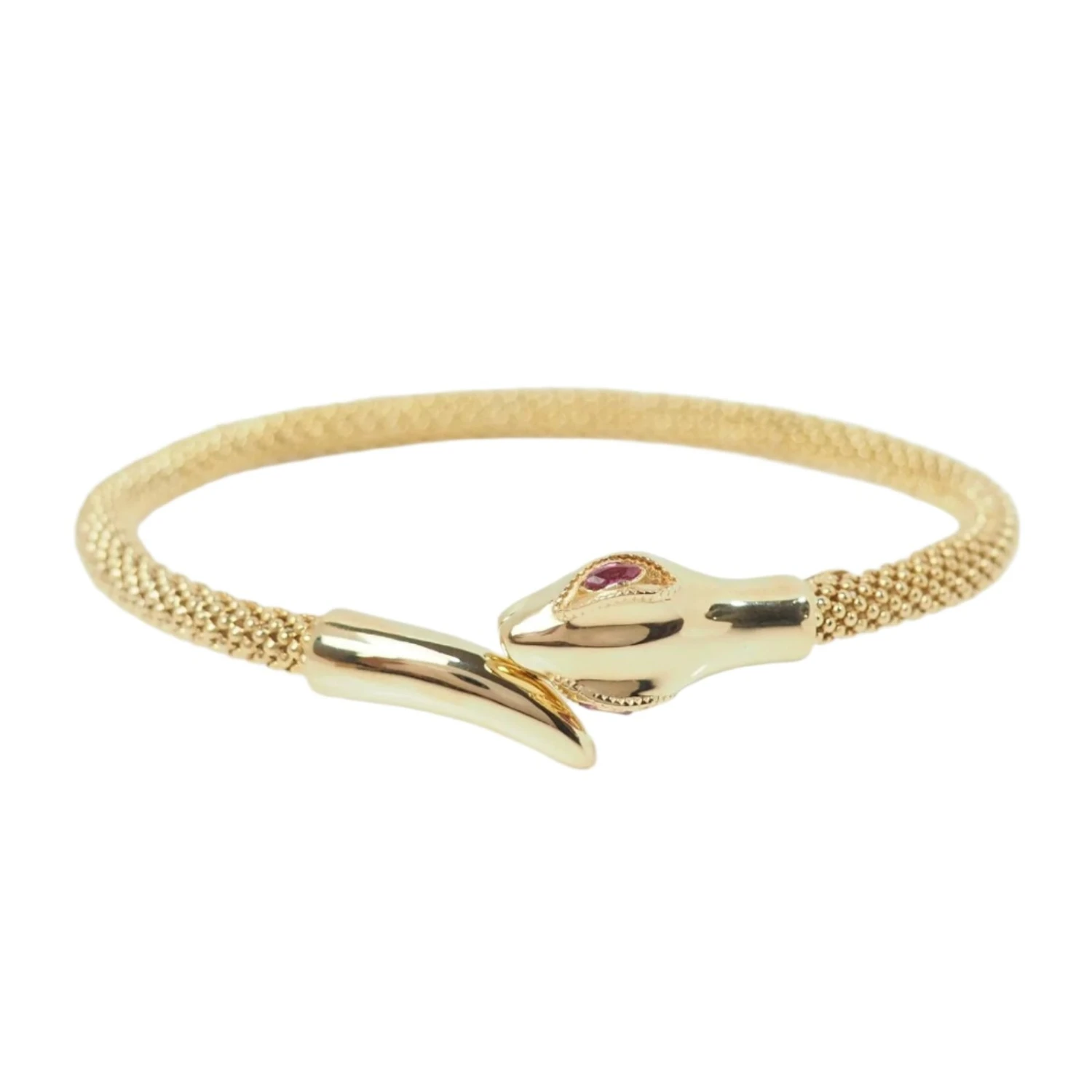 Bracelet Serpent En Or Jaune Et Rubis 1 Bracelet Serpent En Or Jaune Et Rubis