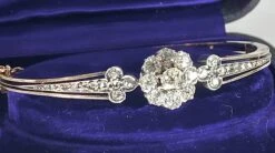 Bracelet En Or 18 Carats Et Argent ,serti De Diamants, époque Napoléon III -Castafiore Boutique mc m3zM7ix0D