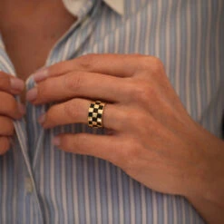 Bague VAN CLEEF & ARPELS En Or Jaune Et Bois D'ébène -Castafiore Boutique mc mqrY4SRpE