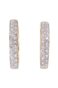 Créoles Diamantées, En Or Jaune -Castafiore Boutique mc sI7nSgkLk