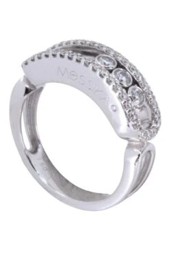 Bague MESSIKA "Classique Move Pavée" En Or Blanc -Castafiore Boutique mc t1hnl9 iR