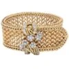 Bracelet Manchette Ceinture En Or Jaune Et Diamants -Castafiore Boutique mc tEBrIj1MU