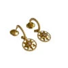 Paire De Boucles D'oreilles DIOR "Rose Des Vents" En Or Jaune, Nacre Et Diamants -Castafiore Boutique mc tTuHzIWbk