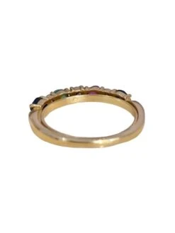 Bague Demi-alliance Américaine, En Or Jaune 18k -Castafiore Boutique mc uj 84Zlpd