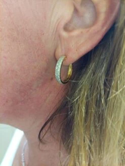 Créoles Diamantées, En Or Jaune -Castafiore Boutique mc v HiMgXe8e