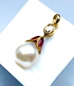 Pendentif Perle Fine , Diamant ,or ,époque Vers 1900 12 Pendentif Perle Fine , Diamant ,or ,époque Vers 1900 -Castafiore Boutique mc yw4uoHZFe