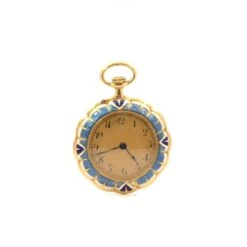 Montre à Gousset En Or, Platine, émail Et Diamants 4 Montre à Gousset En Or, Platine, émail Et Diamants -Castafiore Boutique montre a gousset en or platine email et diamants 723874