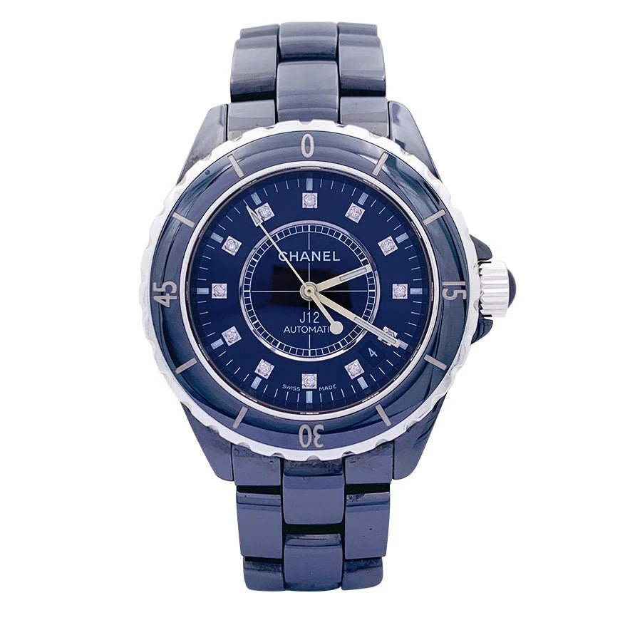 Miller Montre Automatique CHANEL "J12" En Céramique Noire, Acier Et Diamants 1 Miller Montre Automatique CHANEL "J12" En Céramique Noire, Acier Et Diamants