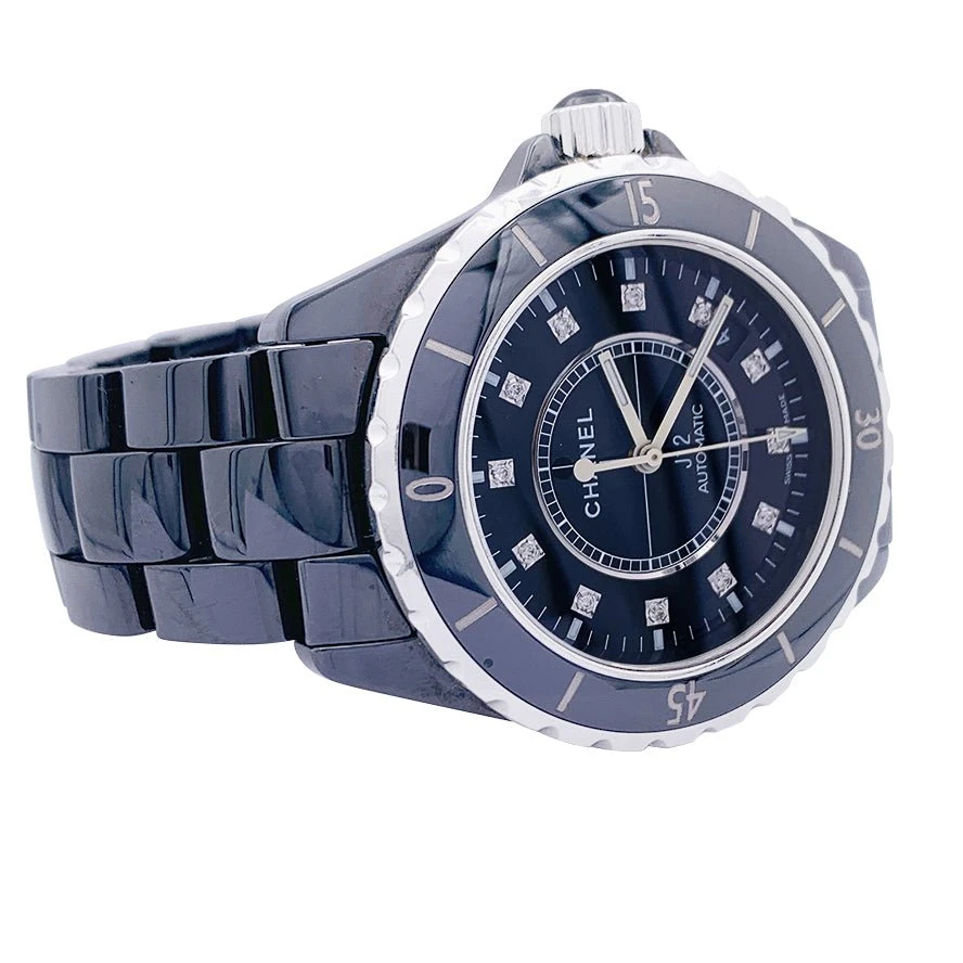 Miller Montre Automatique CHANEL "J12" En Céramique Noire, Acier Et Diamants 3 Miller Montre Automatique CHANEL "J12" En Céramique Noire, Acier Et Diamants – Image 3