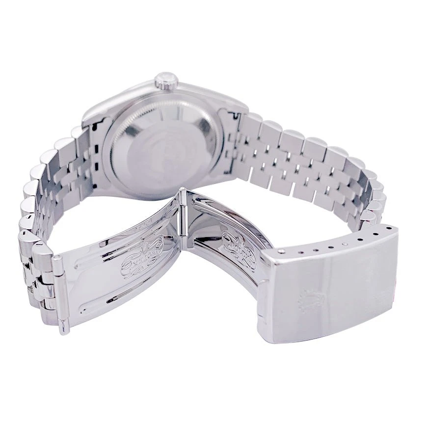 Miller Montre Automatique ROLEX "Oyster Perpetual Date Just" En Acier Et Argent 5 Miller Montre Automatique ROLEX "Oyster Perpetual Date Just" En Acier Et Argent – Image 5