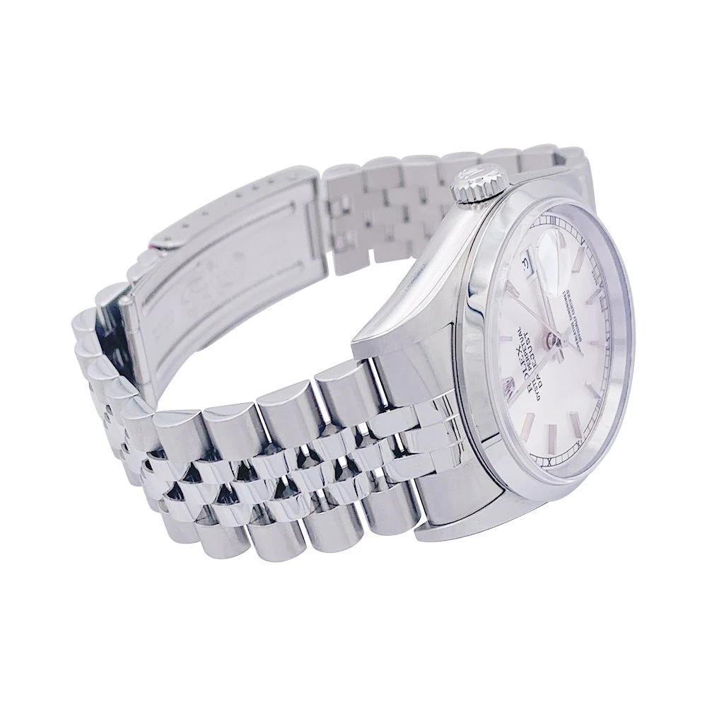 Miller Montre Automatique ROLEX "Oyster Perpetual Date Just" En Acier Et Argent 3 Miller Montre Automatique ROLEX "Oyster Perpetual Date Just" En Acier Et Argent – Image 3