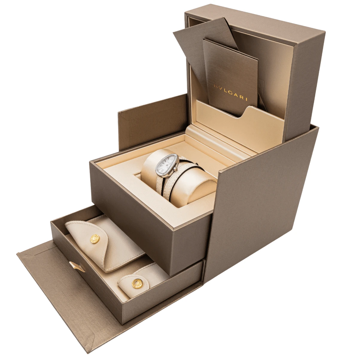 Montre BULGARI "SERPENTI" En Acier Et Diamants 6 Montre BULGARI "SERPENTI" En Acier Et Diamants – Image 6