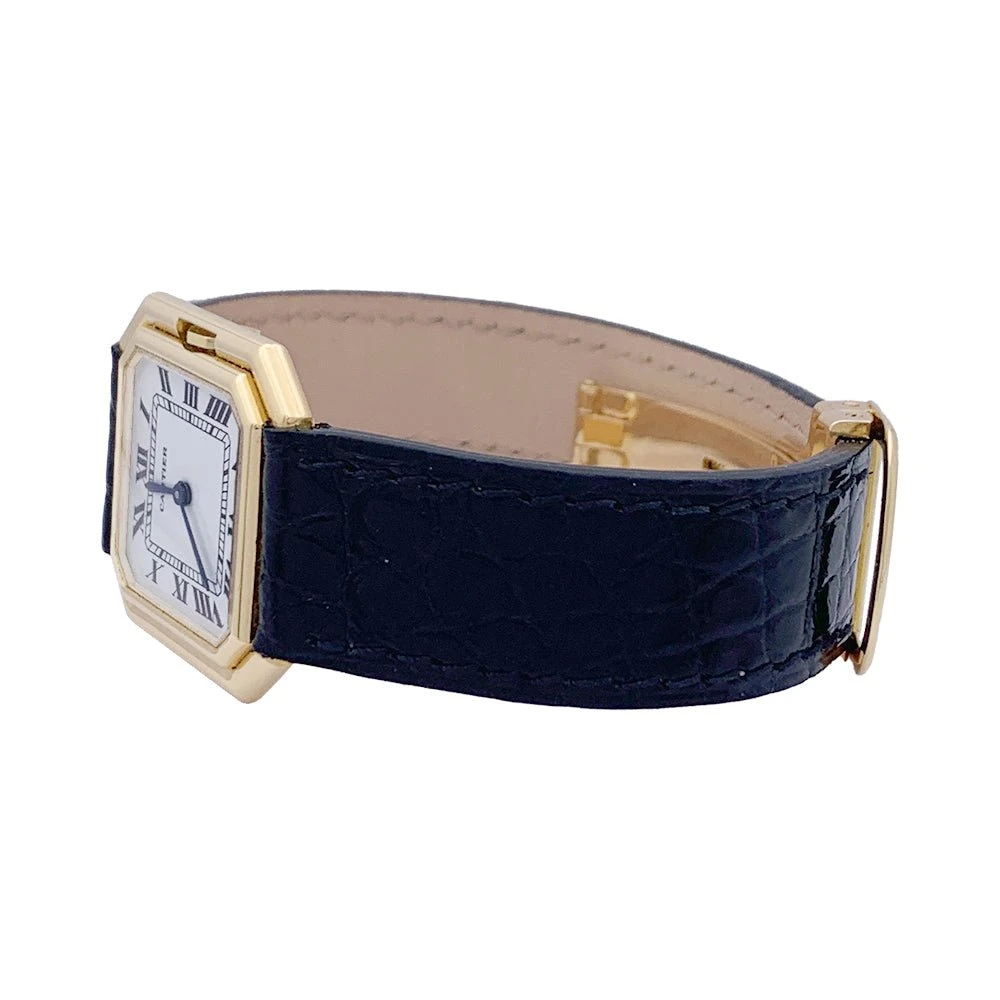 Miller Montre CARTIER "Ceinture" En Or Jaune Et Cuir 5 Miller Montre CARTIER "Ceinture" En Or Jaune Et Cuir – Image 5