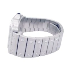 Miller Montre Cartier "Santos Galbée", Acier Et Argent -Castafiore Boutique montre cartier santos galbee acier 491082