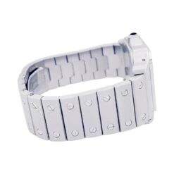 Miller Montre Cartier "Santos Galbée", Acier Et Argent -Castafiore Boutique montre cartier santos galbee acier 792053