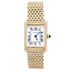 Miller Montre CARTIER, "Tank Louis Cartier" En Or Jaune