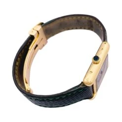 Miller Montre CARTIER "Tank Louis Cartier" En Or Jaune, Or Rose, Acier Et Cuir -Castafiore Boutique montre cartier tank louis cartier en or jaune or rose acier et cuir 192245