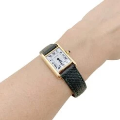 Miller Montre CARTIER "Tank Louis Cartier" En Or Jaune, Or Rose, Acier Et Cuir -Castafiore Boutique montre cartier tank louis cartier en or jaune or rose acier et cuir 418258