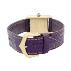 Miller Montre CARTIER "Tank Must" Argent Plaqué Or, Cadran Laqué Rouge. -Castafiore Boutique montre cartier tank must argent plaque or cadran laque rouge 952879