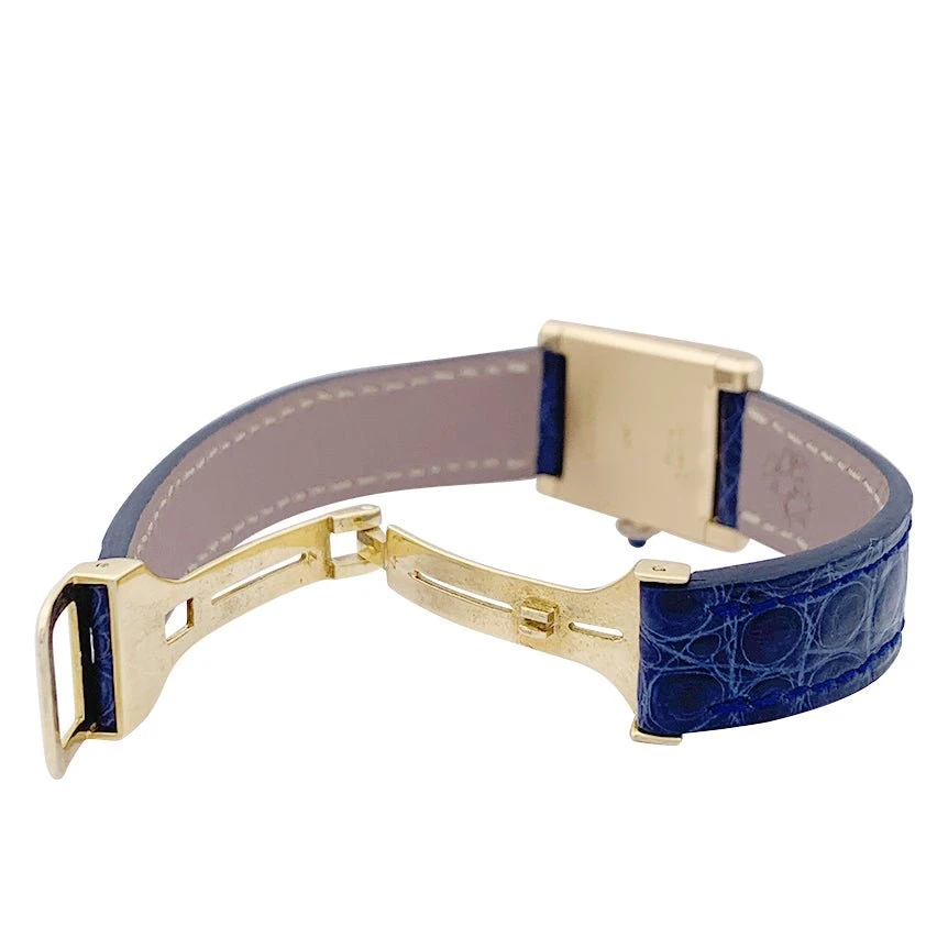 Miller Montre CARTIER "Tank Normale" En Or Jaune Et Cuir 5 Miller Montre CARTIER "Tank Normale" En Or Jaune Et Cuir – Image 5