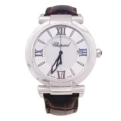 Miller Montre CHOPARD "Impériale" En Acier, Cuir Et Nacre