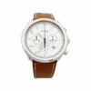 Miller Montre Hermès, "Arceau Chronographe" En Acier Et Cuir.