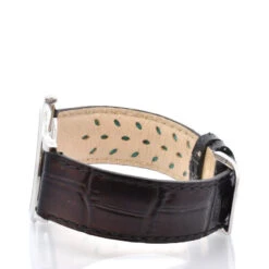 Montre JAEGER-LECOULTRE "Master" En Acier Et Cuir -Castafiore Boutique montre jaeger lecoultre master 672506