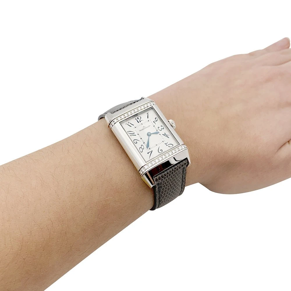 Miller Montre JAEGER LECOULTRE, "Reverso Duetto", En Or Blanc Et Diamant 3 Miller Montre JAEGER LECOULTRE, "Reverso Duetto", En Or Blanc Et Diamant – Image 3