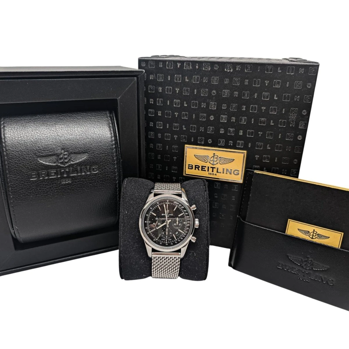 Montre Mécanique BREITLING "Transocean Chronograph" En Acier 2 Montre Mécanique BREITLING "Transocean Chronograph" En Acier – Image 2
