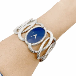 Miller Montre PIAGET, "Limelight Magic Hour", Or Blanc, Diamants, Lapis Lazuli. -Castafiore Boutique montre piaget limelight magic hour or blanc diamants lapis lazuli 657657