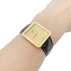 Miller Montre PIAGET, "Protocole", Or Jaune Et Cuir -Castafiore Boutique montre piaget protocole or jaune et cuir 502111