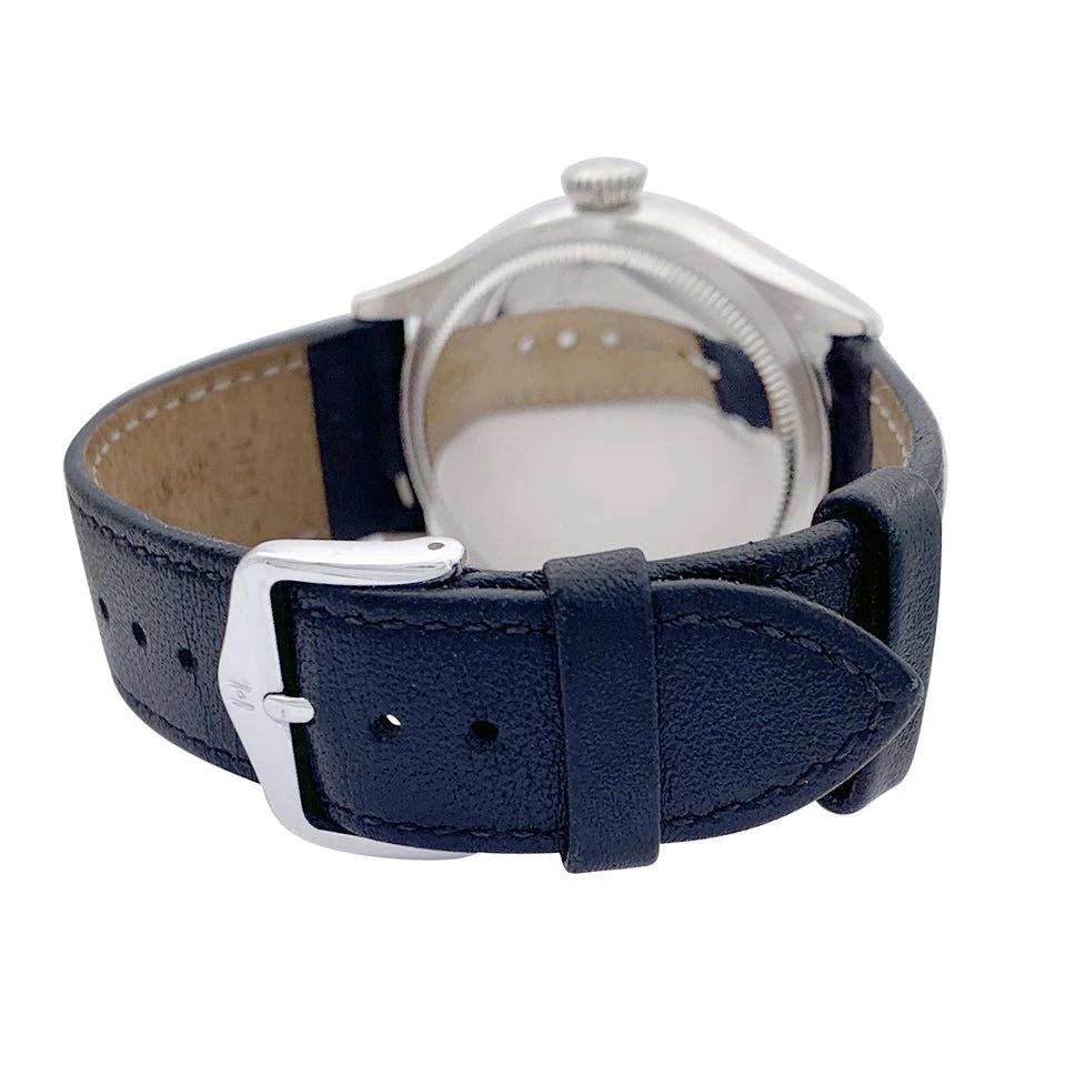 Miller Montre Rolex, "Cellini Date", Or Blanc Et Cuir 6 Miller Montre Rolex, "Cellini Date", Or Blanc Et Cuir – Image 6