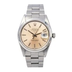 Montre ROLEX "Datejust" En Acier Et Saphir