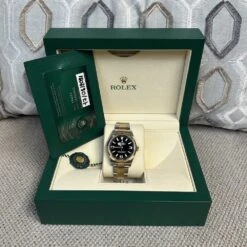 Montre Rolex "Explorer" En Or Jaune Et Acier -Castafiore Boutique montre rolex explorer en or jaune et acier 869252