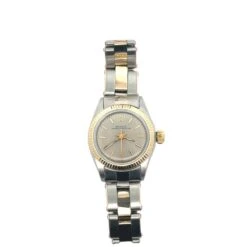 Montre ROLEX "Oyster Perpetual 1969" En Or Et Acier -Castafiore Boutique montre rolex oyster perpetual 1969 en or et acier 673205